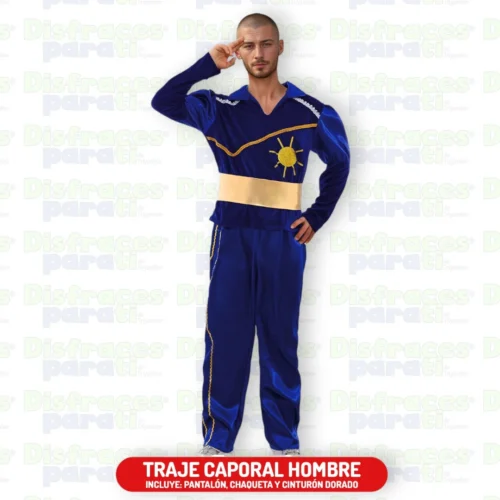 TRAJE CAPORAL HOMBRE AZUL