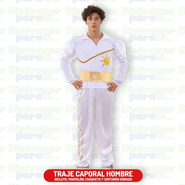 TRAJE CAPORAL HOMBRE BLANCO