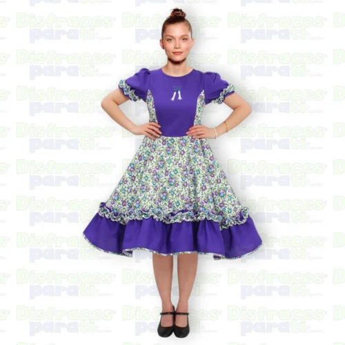VESTIDO HUASA CHINITA LILA MUJER