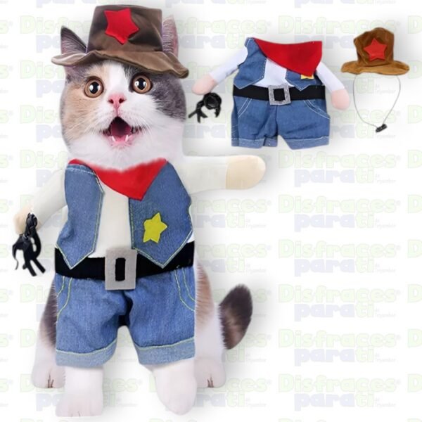 VAQUERO1 DISFRAZ VAQUERO PARA MASCOTAS
