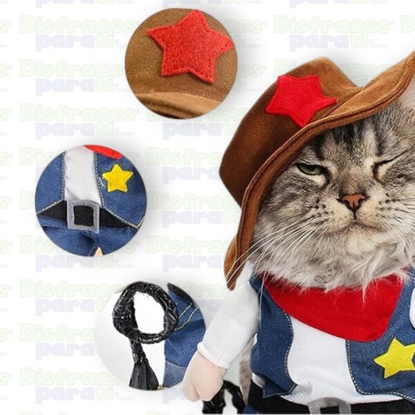 VAQUERO2 DISFRAZ VAQUERO PARA MASCOTAS