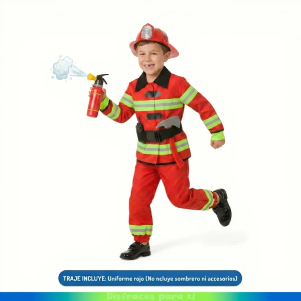 DISFRAZ BOMBERO INFANTIL