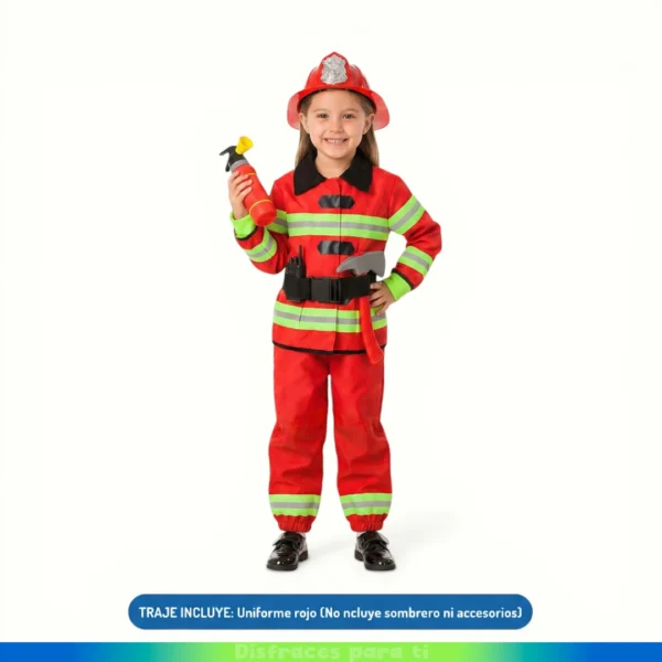 DISFRAZ BOMBERO INFANTIL