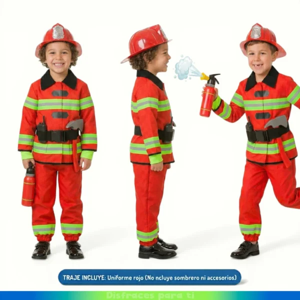 DISFRAZ BOMBERO INFANTIL