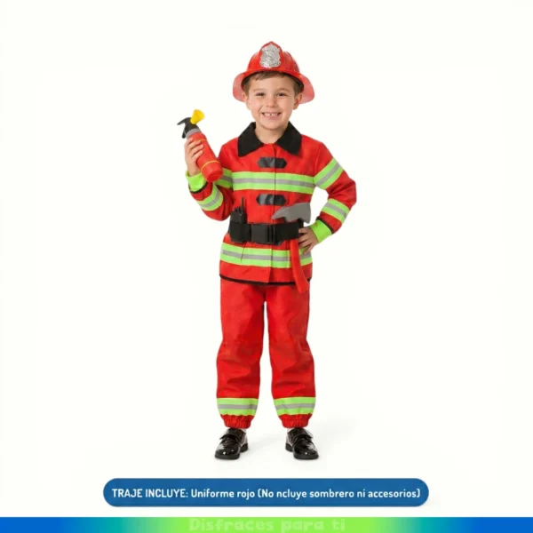 DISFRAZ BOMBERO INFANTIL